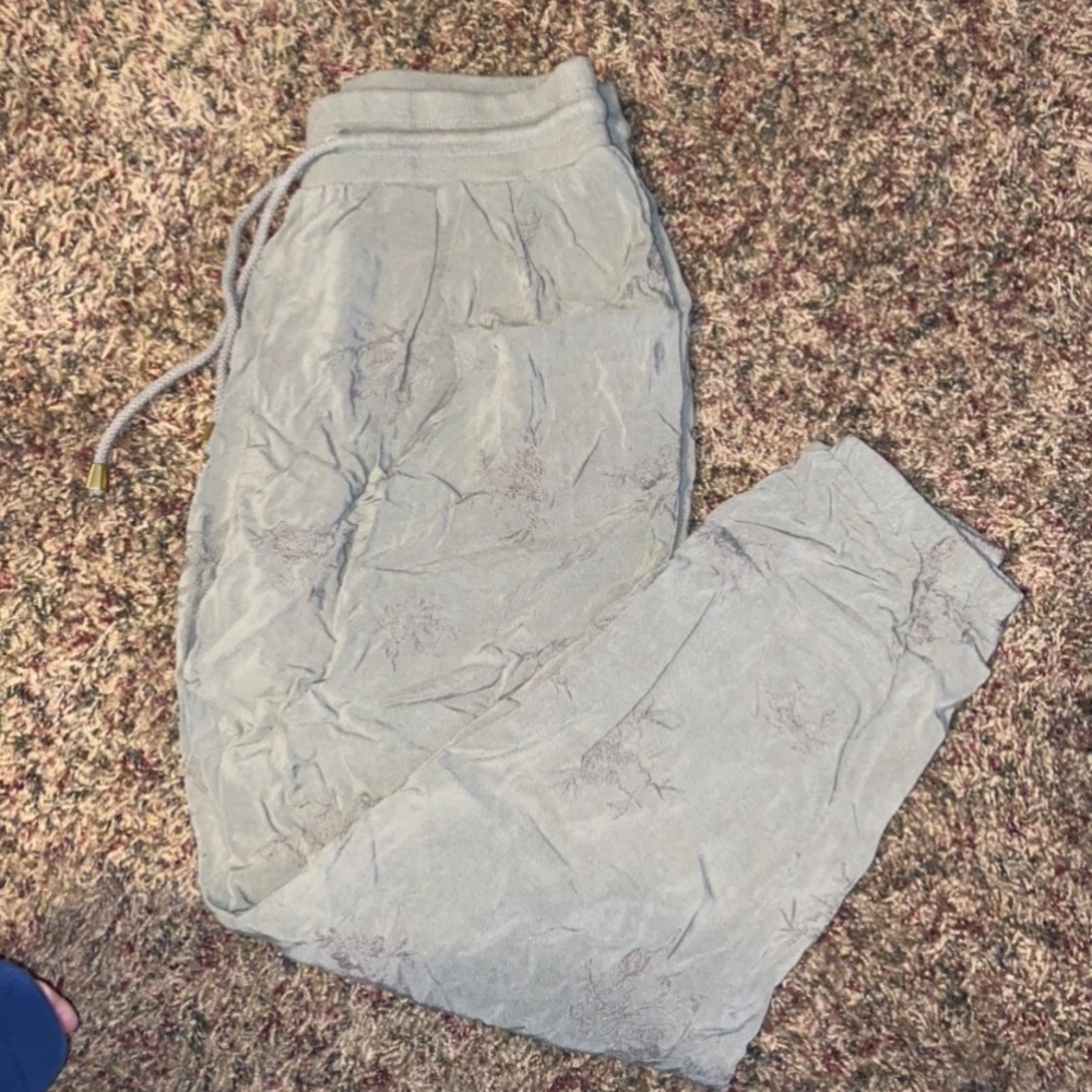 Loose fitting green pants